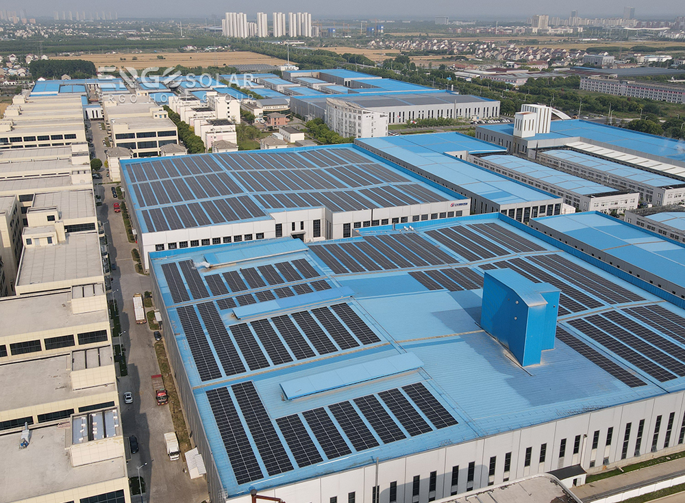 Completed Commissioning and grid connection for 6MW Nantong Helian Industry Park rooftop pv solar plant