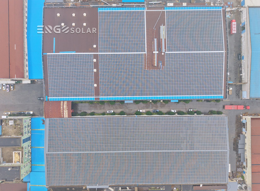 2024 Suzhou Chuangyun fiber 1MW rooftop pv solar project